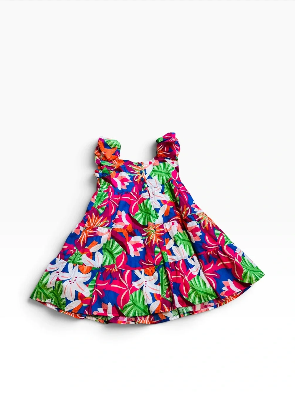 Janie and Jack Tropical Tiered Dress